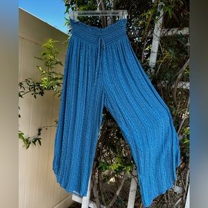 Boho- Blue Print Pant.